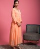 Beautiful Light Orange Kurti in Georgette fabric