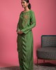 Drape style Long Kurti in Green Color