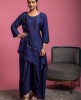 Stylish Drape Style Kurti in Purple color