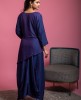 Stylish Drape Style Kurti in Purple color