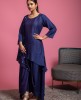 Stylish Drape Style Kurti in Purple color
