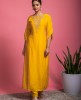 Yellow Kurta & Pant in Dola Silk