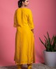 Yellow Kurta & Pant in Dola Silk