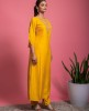 Yellow Kurta & Pant in Dola Silk