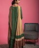 Stylish Kurti with unique Dupatta in Green color
