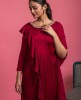 Stylish Maroon Kurti in Raw Silk