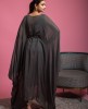 Beautiful Kaftan Dress in Dark Grey Color