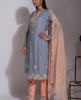 Elegant Kurta & Pant in Light Grey & Cream color