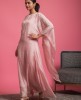Kaftan style Kurti in Powder Pink color