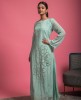 Long Pista Green Kurti in Chinnon
