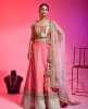 Pink Lehenga Choli With Hand Work
