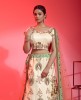 Cream Lehenga Choli In Raw Silk With Hand Work