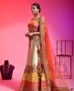 Cream Lehenga Choli In Banarasi Silk With Hand Work