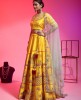 Yellow Raw Silk Lehenga Choli With Hand Work