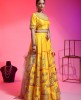 Yellow Raw Silk Lehenga Choli With Hand Work