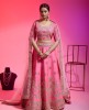 Pink Color Raw Silk Lehenga Choli With Hand Work