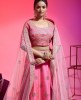 Pink Color Raw Silk Lehenga Choli With Hand Work