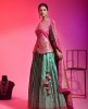 Kediya Green & Pink Banarasi Silk Lehenga Choli With Banarasi Dupatta