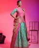 Kediya Green & Pink Banarasi Silk Lehenga Choli With Banarasi Dupatta