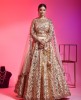 Peach Color Lehenga Choli With Heavy Gota Work