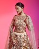 Peach Color Lehenga Choli With Heavy Gota Work