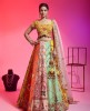Multi Color Raw Silk Lehenga Choli With Hand Work