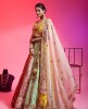 Multi Color Raw Silk Lehenga Choli With Hand Work