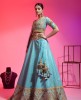 Blue Color Raw Silk Lehenga Choli With Hand Work