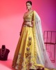 Yellow Raw Silk Lehenga Choli With Hand Work