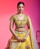 Yellow Raw Silk Lehenga Choli With Hand Work