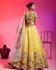 Yellow Raw Silk Lehenga Choli With Hand Work