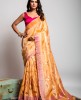 Handloom Silk Saree in Light Peach color