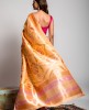 Handloom Silk Saree in Light Peach color