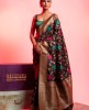 Dola Silk Saree in Black color