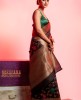 Dola Silk Saree in Black color