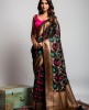 All Over Weaving saree in Black color
