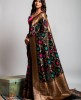 All Over Weaving saree in Black color