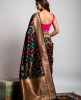 All Over Weaving saree in Black color