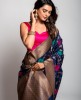 All Over Weaving saree in Royal Blue color
