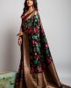 All Over Weaving saree in Black color