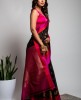 Cotton Silk Saree in Black color