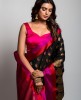 Cotton Silk Saree in Black color
