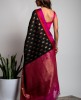 Cotton Silk Saree in Black color