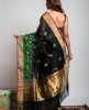 Cotton Silk Saree in Black color