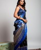 Art Soft Silk Saree in Black & Blue combination