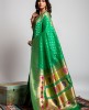 Art Silk Saree in Light Parrot color
