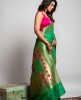 Art Silk Saree in Light Parrot color
