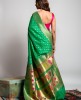 Art Silk Saree in Light Parrot color
