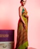 Printed Silk Saree in Light Parrot