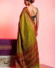 Printed Silk Saree in Light Parrot